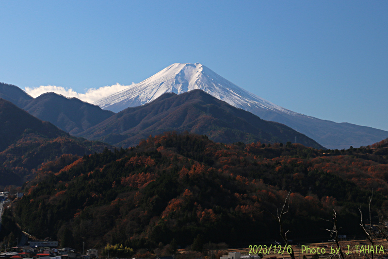 2023年12月6日の富士山写真