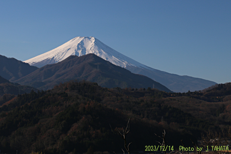 2023年12月14日の富士山写真