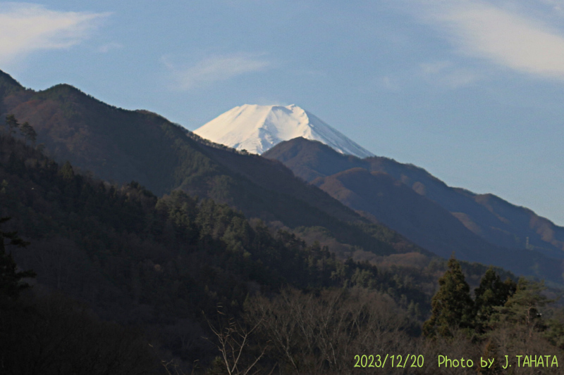 2023年12月20日の富士山写真