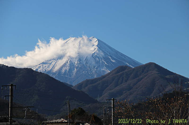 2023年12月22日の富士山写真
