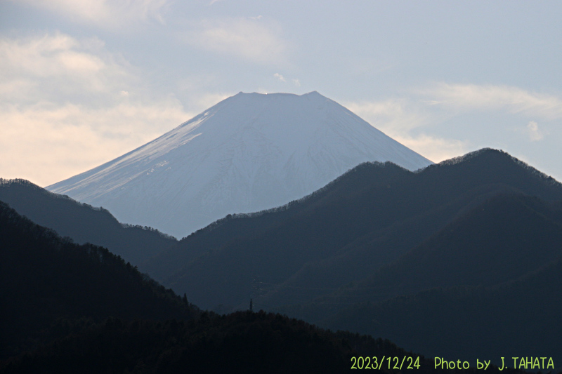 2023年12月24日の富士山写真
