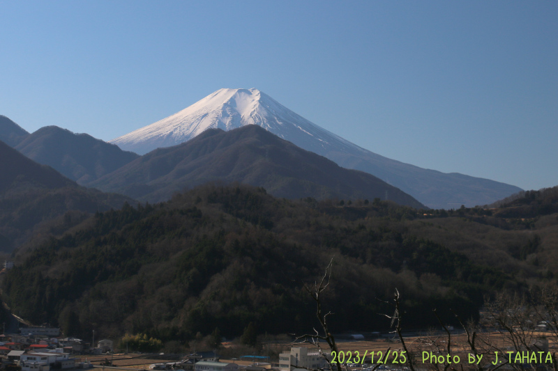 2023年12月25日の富士山写真