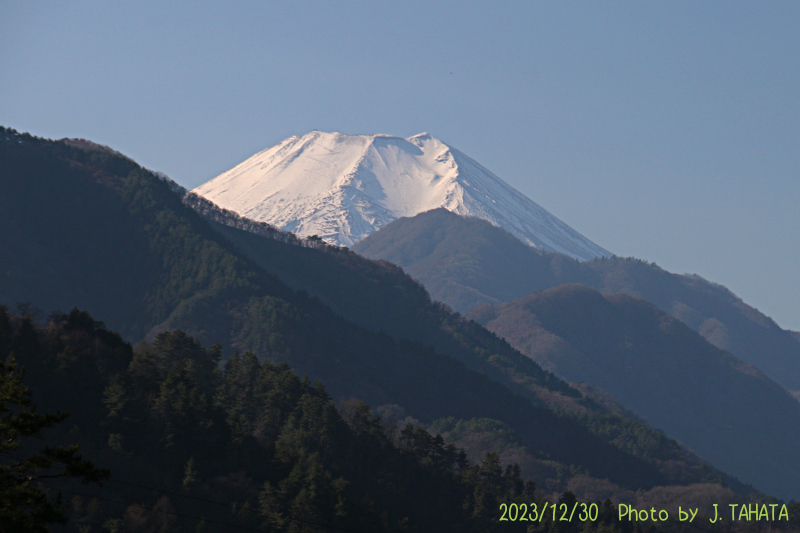 2023年12月30日の富士山写真