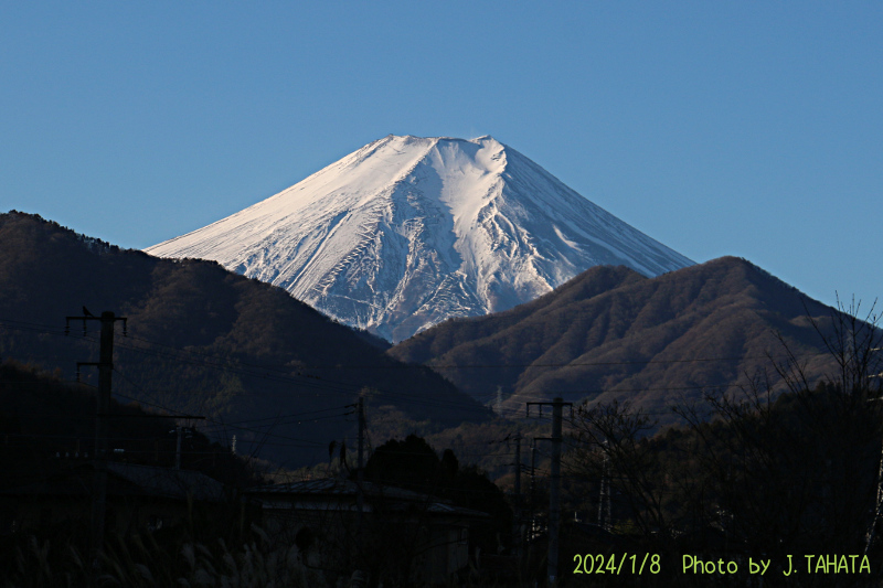 2024年1月8日の富士山写真
