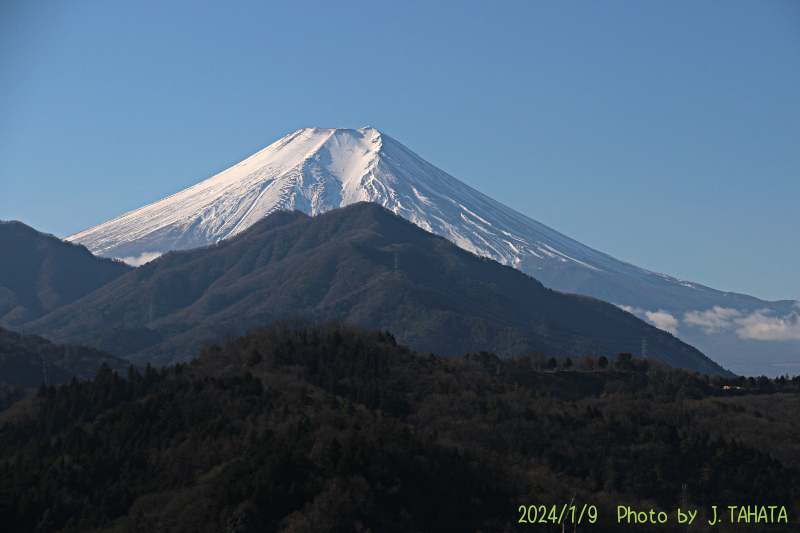 2024年1月9日の富士山写真