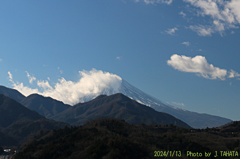 2024年1月13日の富士山写真