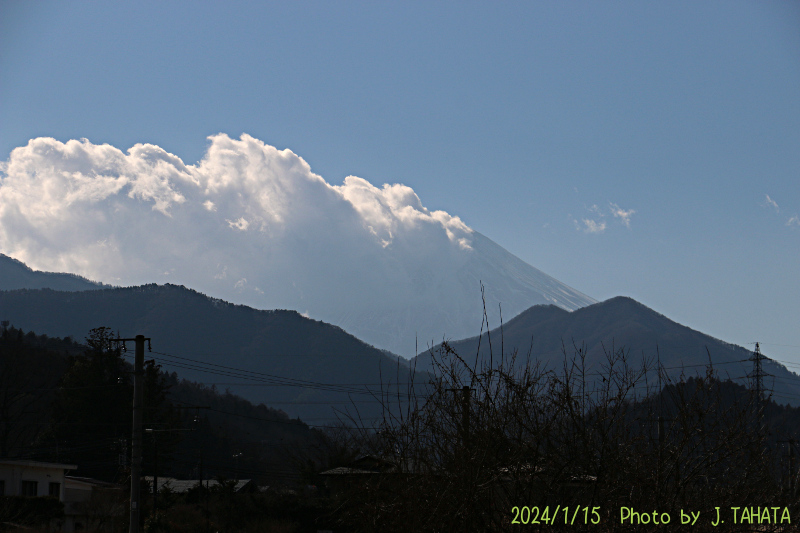 2024年1月15日の富士山写真
