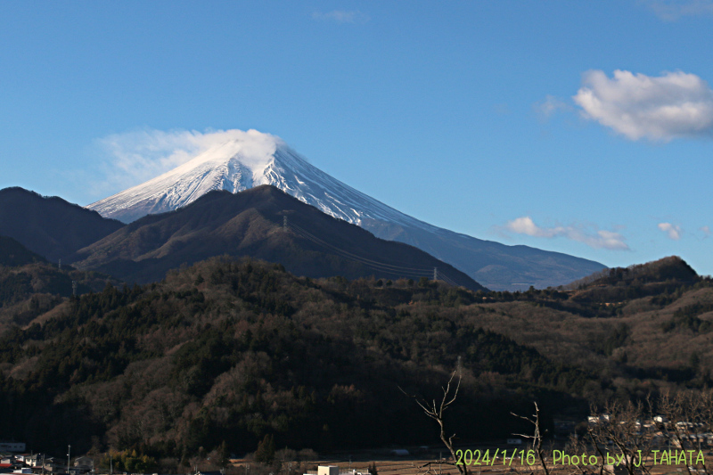 2024年1月16日の富士山写真