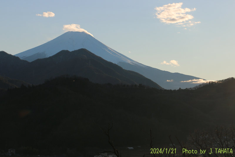 2024年1月21日の富士山写真