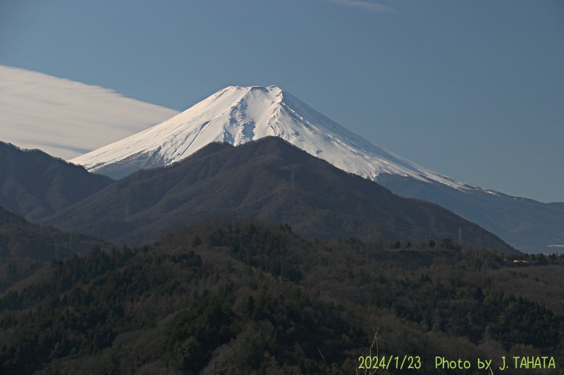 2024年1月23日の富士山写真