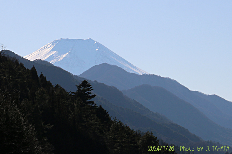 2024年1月26日の富士山写真