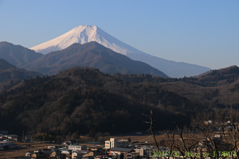 2024年1月30日の富士山写真