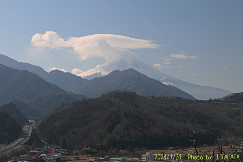 2024年1月31日の富士山写真