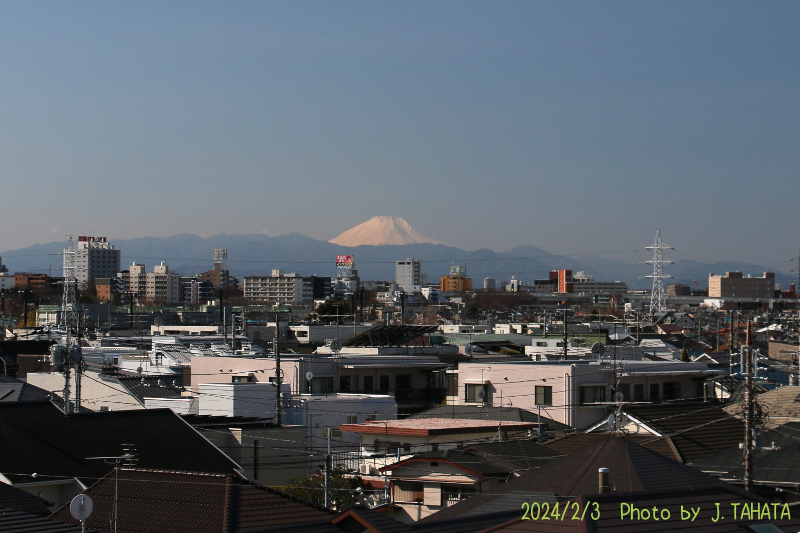 2024年2月3日の富士山写真