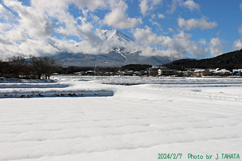 2024年2月7日の富士山写真
