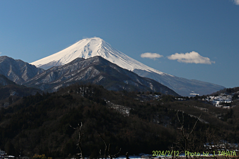 2024年2月12日の富士山写真