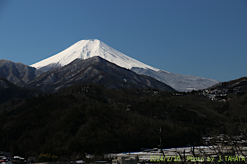 2024年2月26日の富士山写真