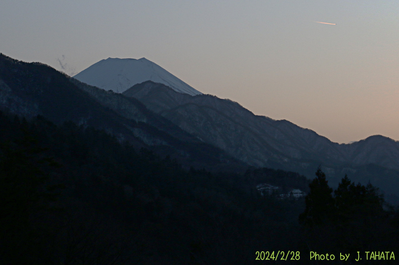 2024年2月28日の富士山写真