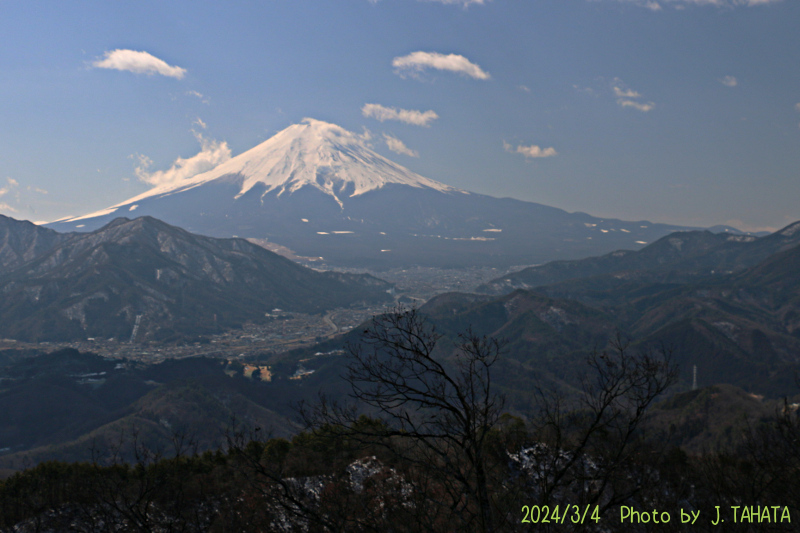 2024年3月4日の富士山写真