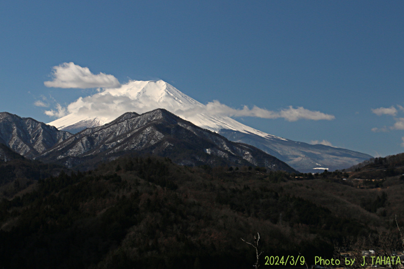 2024年3月9日の富士山写真