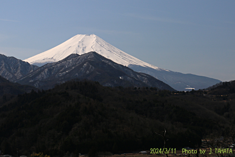 2024年3月11日の富士山写真
