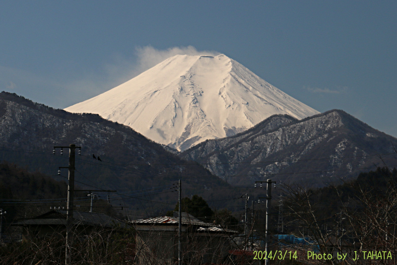2024年3月14日の富士山写真