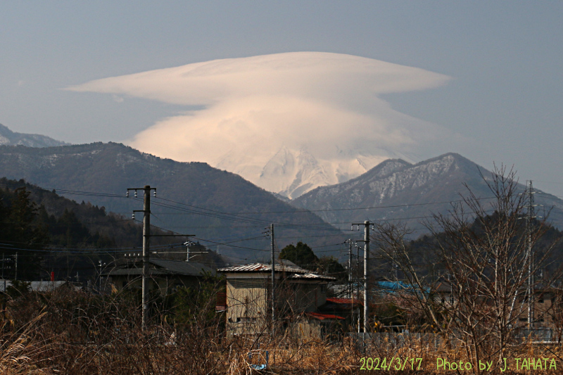 2024年3月17日の富士山写真