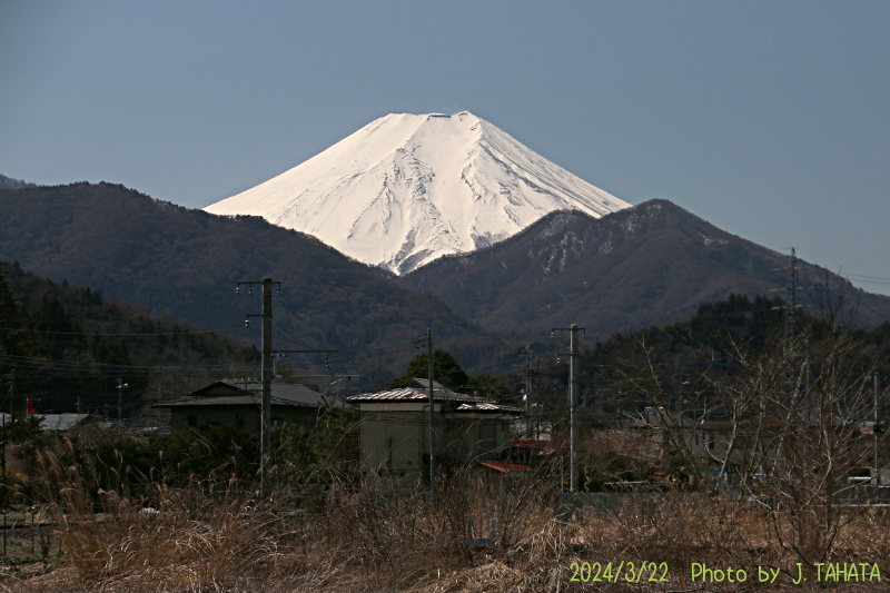 2024年3月22日の富士山写真