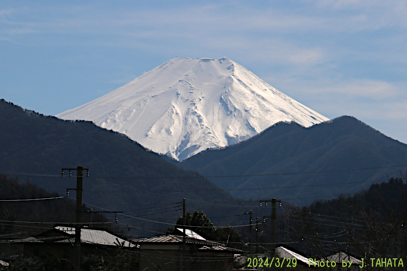 2024年3月29日の富士山写真