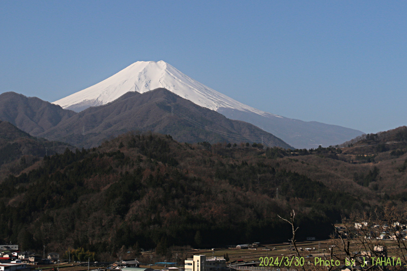 2024年3月30日の富士山写真