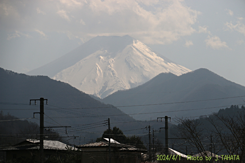 2024年4月1日の富士山写真