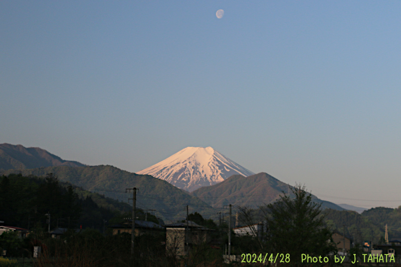 2024年4月28日の富士山写真