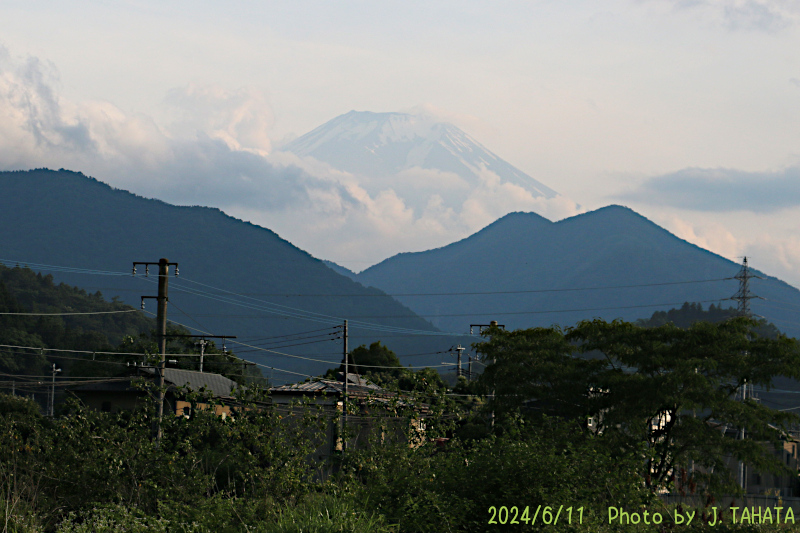 2024年6月11日の富士山写真