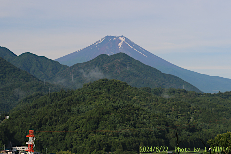 2024年6月22日の富士山写真