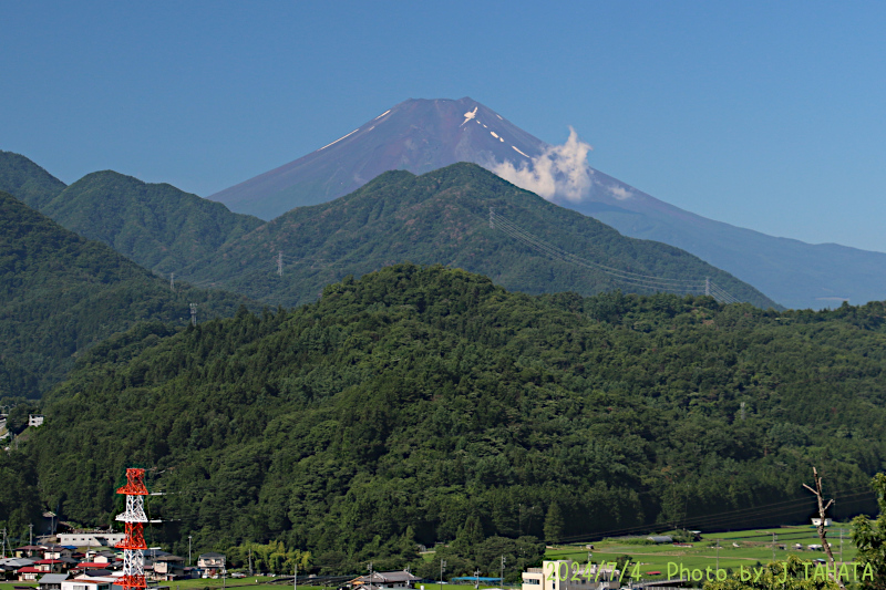 2024年7月4日の富士山写真