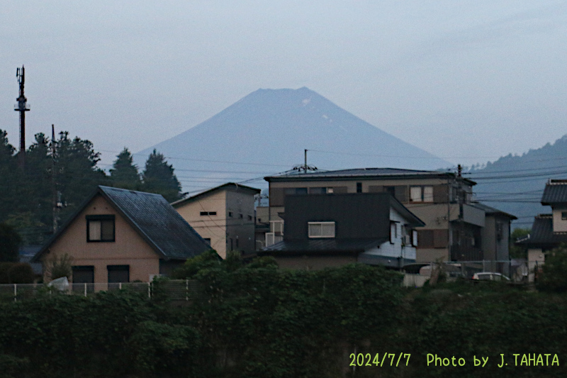 2024年7月7日の富士山写真
