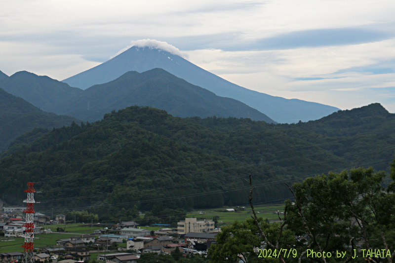 2024年7月9日の富士山写真