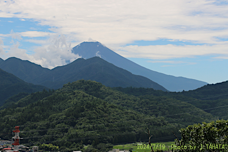 2024年7月19日の富士山写真