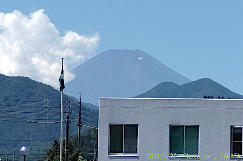 2024年7月22日の富士山写真