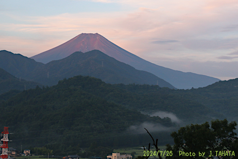 2024年7月26日の富士山写真