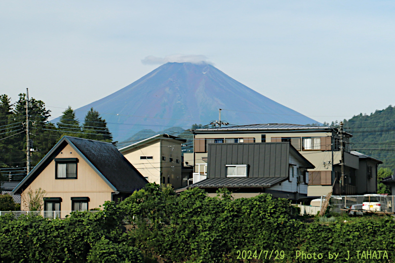 2024年7月29日の富士山写真