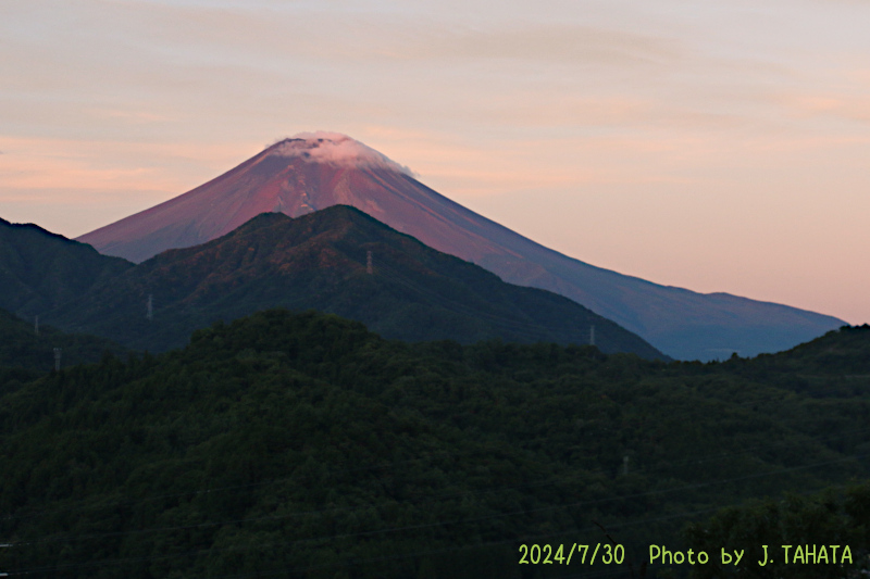 2024年7月30日の富士山写真