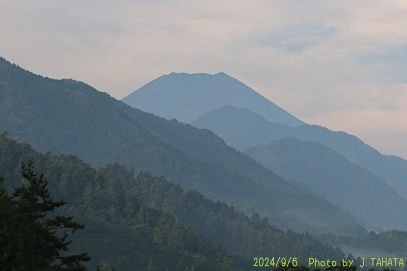 2024年9月6日の富士山写真