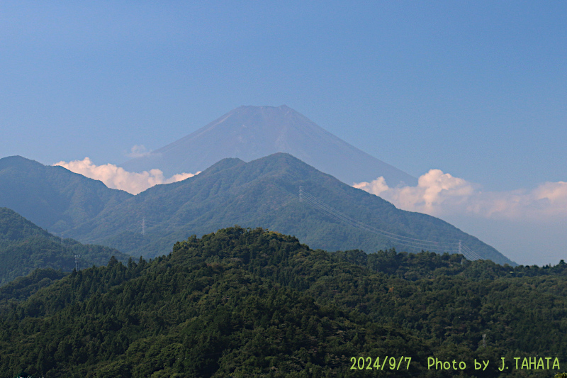 2024年9月7日の富士山写真