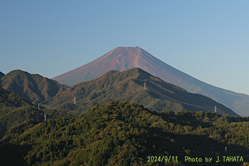 2024年9月11日の富士山写真