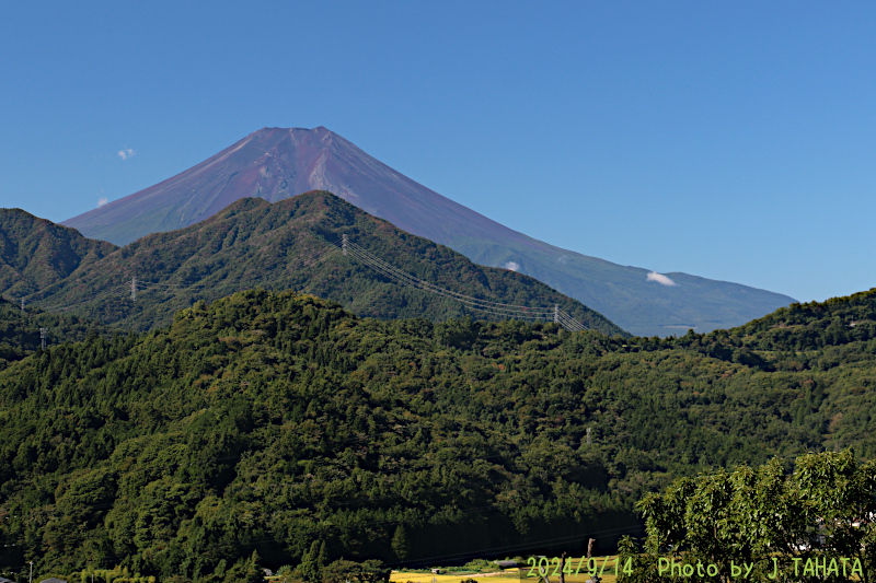 2024年9月14日の富士山写真