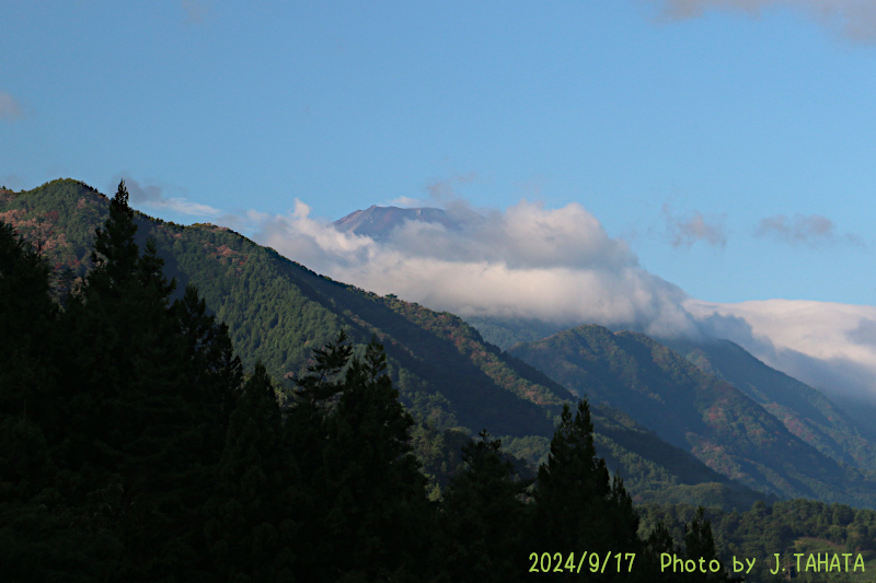 2024年9月17日の富士山写真