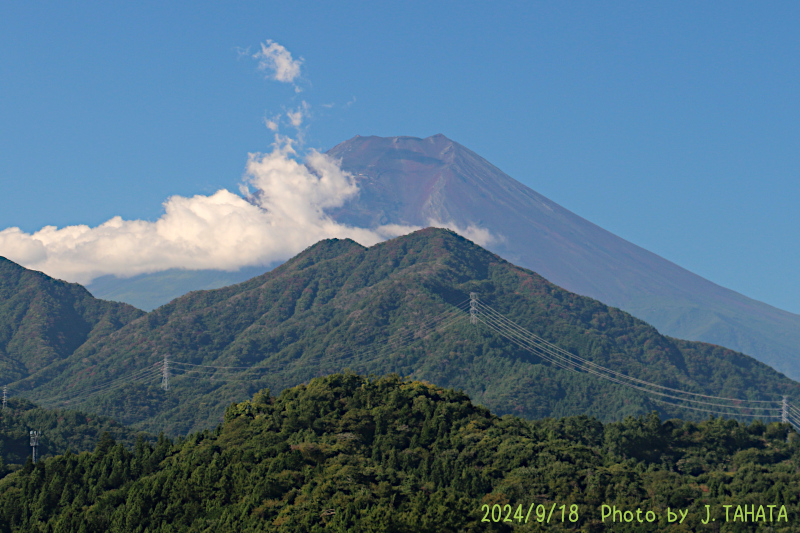 2024年9月18日の富士山写真