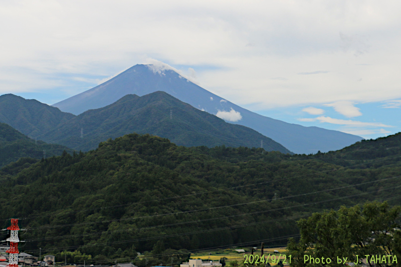 2024年9月21日の富士山写真