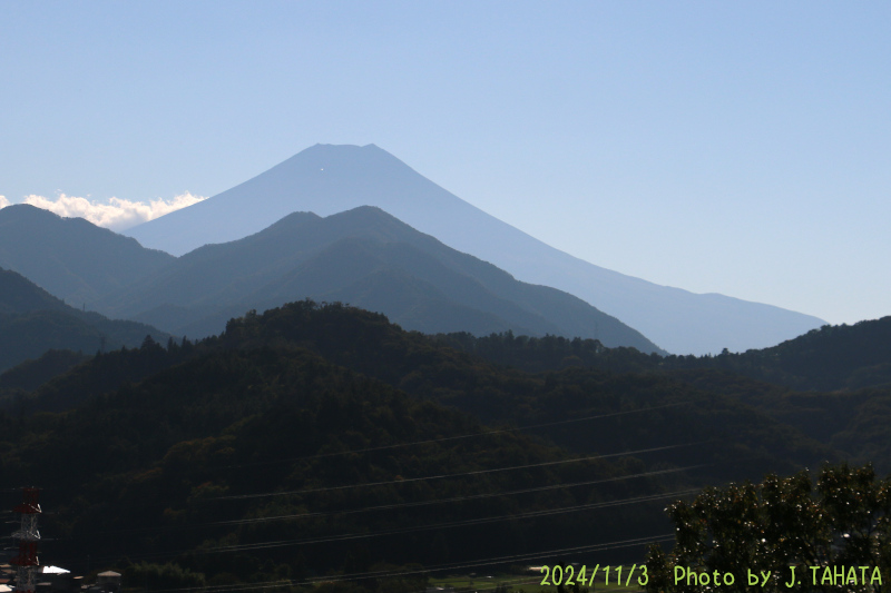 2024年11月3日の富士山写真